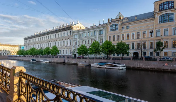 Санкт Петербург Россия Июня 2021 Года Панорама Набережной Реки Мойки — стоковое фото