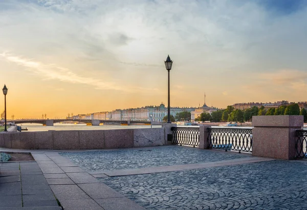 Університетські Набережні Палацовий Міст Нева Ермітаж Санкт Петербурзі — стокове фото