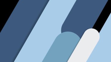 Video ihtiyaçları için mavi, beyaz ve açık mavi geçiş animasyonu