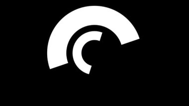 En az Siyah ve Beyaz Çemberli Önyükleyici. Tekerlek animasyonu yükleniyor