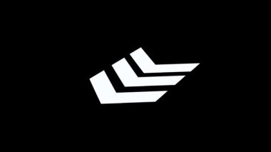 Kullanıcı Arayüzü, Grafik ve Hareket Tasarımı için Siyah Arkaplan Minimum Yönlendirme Sembolü