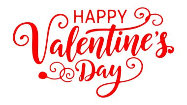 Zarif kırmızı senaryo, dekoratif süslemeli Sevgililer Günü metnin kutlu olsun.