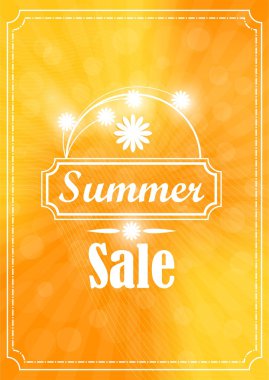 Yaz Satılık dükkanlar ve tasarım için afiş