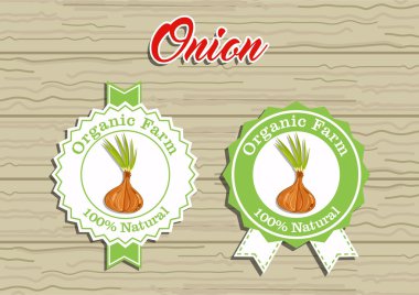 Organik tarım. sebze ile etiket