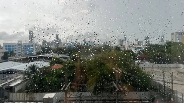 Soyut Arkaplan, Boş Yağmurlu Gün, Yağmurlu Pencere Arkaplanı,, 