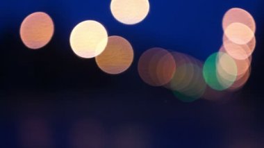 Bokeh bulanıklık yol ışık