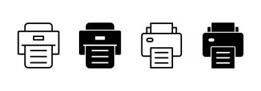 Simge vektörünü yazdır. yazıcı işareti ve sembol