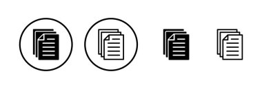 Belge simgesi logo tasarımı. Kağıt ve sembol. Dosya Simgesi