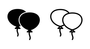 Uygulamalar ve web siteleri için balon simgesi. Parti balonu işareti ve sembolü