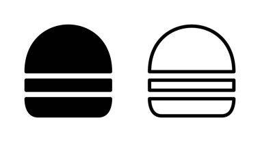 Uygulamalar ve web siteleri için burger simgesi. Hamburger ve sembol. hamburger