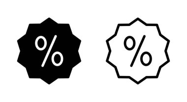 Uygulamalar ve web siteleri için indirim simgesi. İndirim etiketi ve sembolü