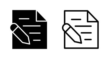 Uygulamalar ve web siteleri için not simgesi. not defteri işareti ve sembol