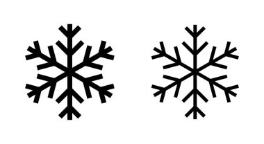 Uygulamalar ve web siteleri için kar simgesi. kar tanesi işareti ve sembol