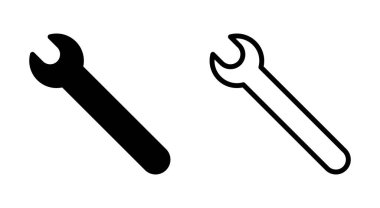 Uygulamalar ve web siteleri için simge simgesi aç. Tamir ikonu. araç işareti ve sembol