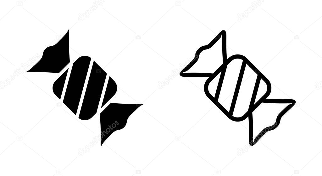 Candy icon symbol for apps and websites. candy sign and symbol.