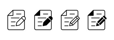 Not simgesi vektörü. not defteri işareti ve sembol