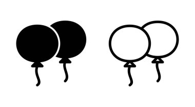 Uygulamalar ve web siteleri için balon simgesi. Parti balonu işareti ve sembolü