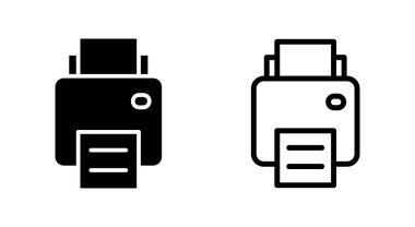 Uygulamalar ve web siteleri için simge yazdır. yazıcı işareti ve sembol