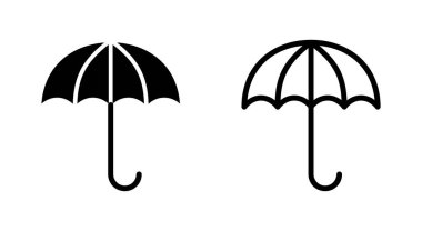Uygulamalar ve web siteleri için şemsiye simgesi. şemsiye işareti ve sembol