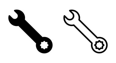 Uygulamalar ve web siteleri için simge simgesi aç. Tamir ikonu. araç işareti ve sembol