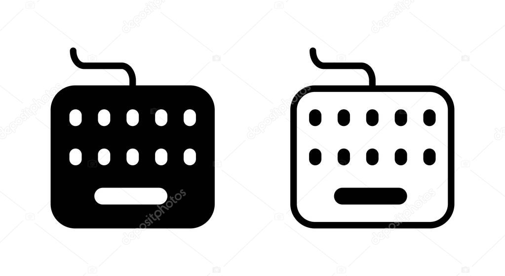 Keyboard icon symbol for apps and websites. keyboard sign and symbol