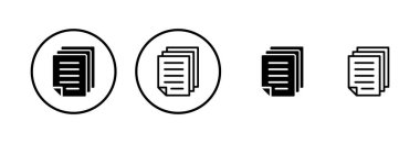 Belge simgesi logo tasarımı. Kağıt ve sembol. Dosya Simgesi