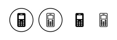 Telefon simgesi logosu tasarımı. Çağrı kodu ve sembol. telefon sembolü