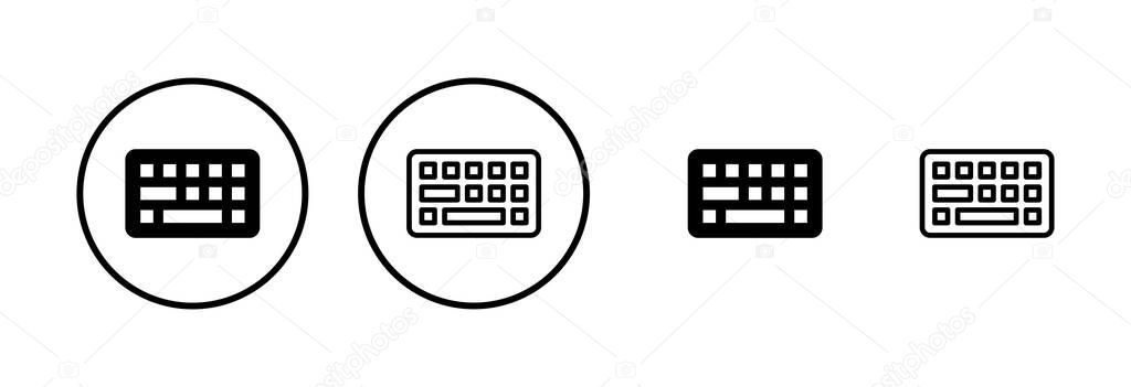 Keyboard icon logo design. keyboard sign and symbol