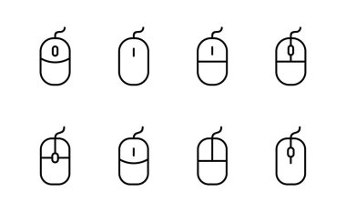 Fare simgesi vektörü. Tıklama işareti ve sembol. işaretleyici simgesi vektörü.