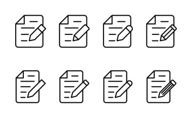 Not simgesi vektörü. not defteri işareti ve sembol
