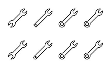 Simge vektörünü kilitle. Tamir ikonu. araç işareti ve sembol