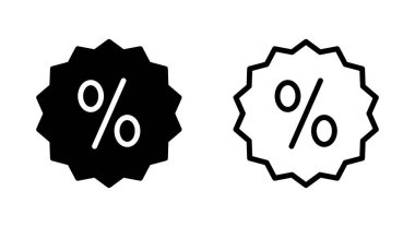 Uygulamalar ve web siteleri için indirim simgesi. İndirim etiketi ve sembolü