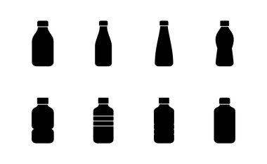 Şişe ikonu vektörü. şişe işareti ve sembol