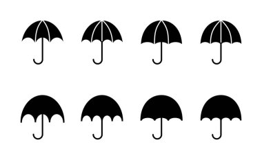 Şemsiye simgesi vektörü. şemsiye işareti ve sembol