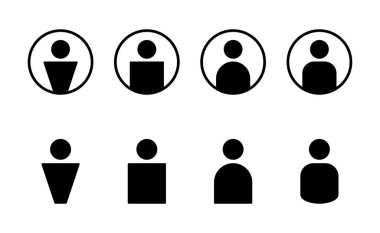 Kullanıcı simgesi vektörü. İmza ve sembol. insanlar simgesi. 