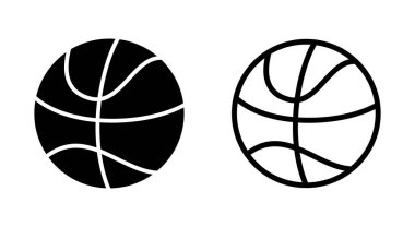 Uygulamalar ve web siteleri için basketbol simgesi. Basketbol tabelası ve sembol