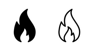 Uygulamalar ve web siteleri için simgeyi ateşle. ateş işareti ve sembol
