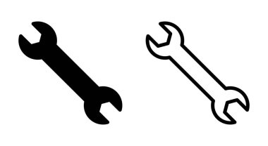 Uygulamalar ve web siteleri için simge simgesi aç. Tamir ikonu. araç işareti ve sembol