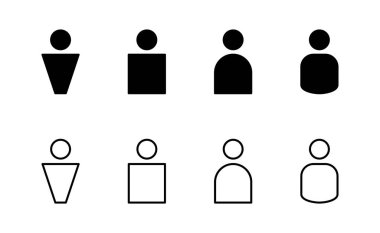 Kullanıcı simgesi vektörü. İmza ve sembol. insanlar simgesi.