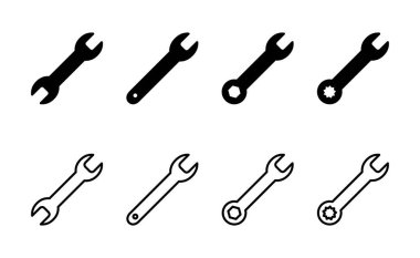 Simge vektörünü kilitle. Tamir ikonu. araç işareti ve sembol