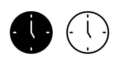 Uygulamalar ve web siteleri için saat simgesi. Zaman işareti ve sembol. saat simgesi