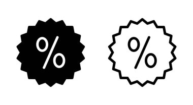 Uygulamalar ve web siteleri için indirim simgesi. İndirim etiketi ve sembolü