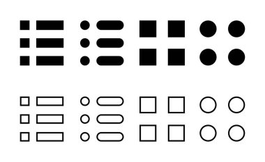 Menü simgesi vektörü. Web menü işareti ve sembol. Hamburger menüsü sembolü