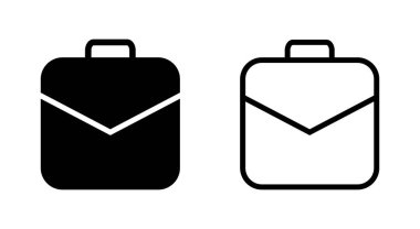 Uygulamalar ve web siteleri için evrak çantası simgesi. Bavul işareti ve sembol. bagaj sembolü.
