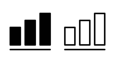 Uygulamalar ve web siteleri için grafik simgesi büyütülüyor. Çizelge ve sembol. diyagram simgesi
