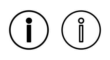 Uygulamalar ve web siteleri için bilgi simgesi simgesi. İmza ve sembol hakkında. soru işareti simgesi