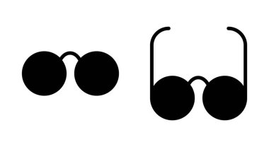 Uygulamalar ve web siteleri için gözlük simgesi. Gözlük işareti ve sembol