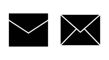 Uygulamalar ve web siteleri için e- posta simgesi. e-posta işareti ve sembol. E- posta simgesi. Zarf simgesi