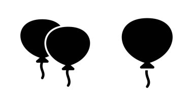 Uygulamalar ve web siteleri için balon simgesi. Parti balonu işareti ve sembolü