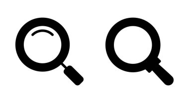 Uygulamalar ve web siteleri için simge ara. Büyüteç işareti ve sembolü ara